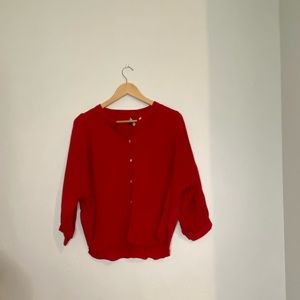 Madewell Women’s Medium Red Blouse